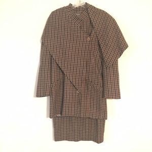 Vintage Escada by Margaretha Ley  Plaid Suit 38